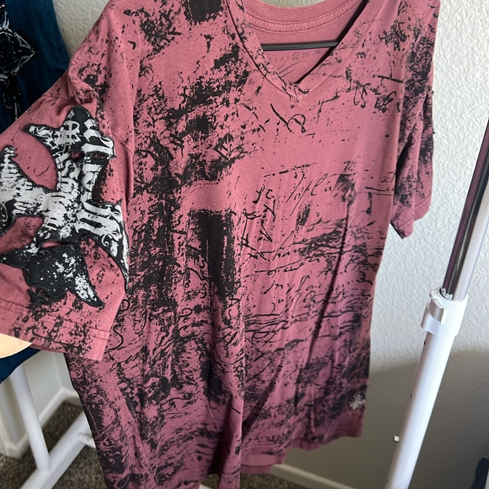Affliction Red Tshirt